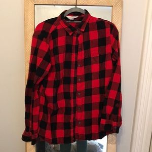 Plaid shirt- size L